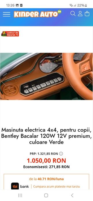 Mașină electrică Bentley