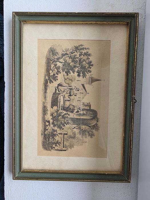 Gravura veche inramata