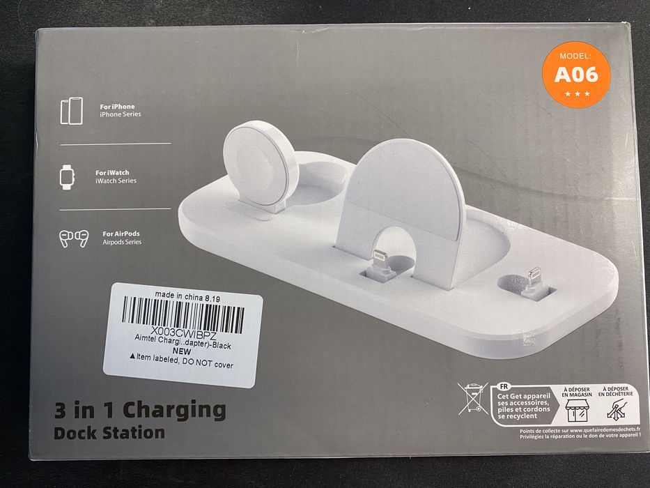 Statie Incarcare 3 in 1 iPhone iWatch AirPod