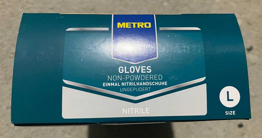 Ръкавици Metro Pofessional, Нитрил, Размер L, Сини, 100 броя
