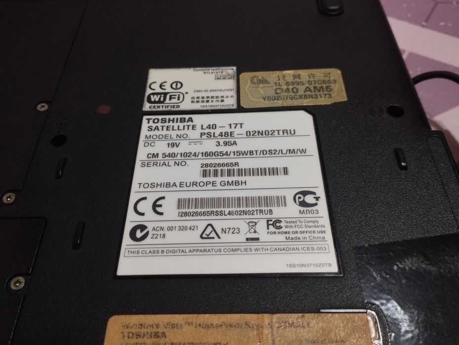 Ноутбук тошиба рабочий