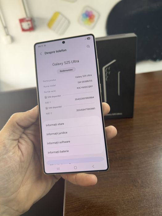 Vand Samsung S25 Ultra 256Gb Full box