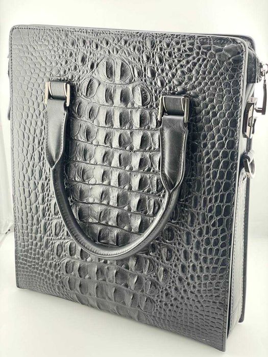 Сумка портфель Montblanc из кожи крокодила