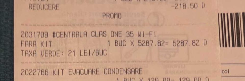 Vand Centrala termica condensatie Ariston Clas ONE WIFI 35 - 35KW