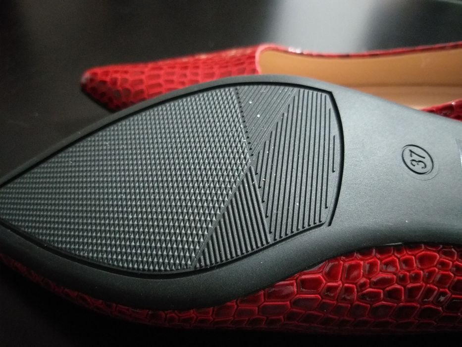 Обувки, Обувки,ном.37,червени, тип кожа крокодилска