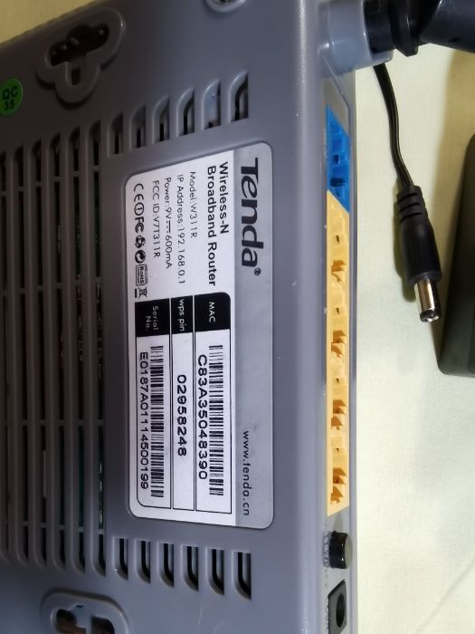 Рутер Тенда Tenda W311R - за мезонет или заведение до 150 кв. метра