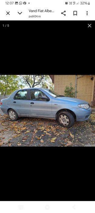 FIAT ALBEA AVARIAT 83000 KM REALI Unic proprietar