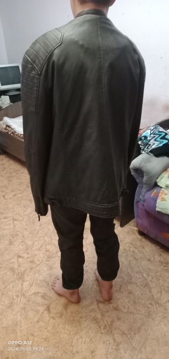 Куртка кожанная новая