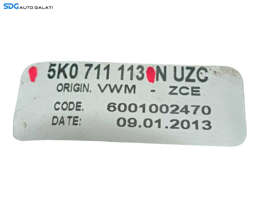 Nuca cu Manson Piele Schimbator Viteze Cutie Manuala 5+1 Trepte Volkswagen Jetta 4 2011 - 2018 Cod 5K0711113N [LR6045]