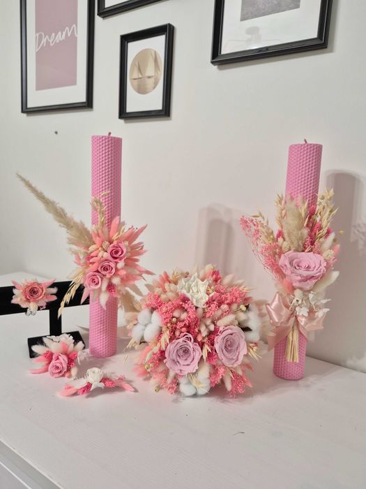 Buchete de mireasa/nasa  Lumanari nunta/botez Preturi mici