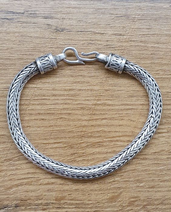 Brățara argint 925 Bali Tulang Naga sau Dragon Bone 39.5 gr