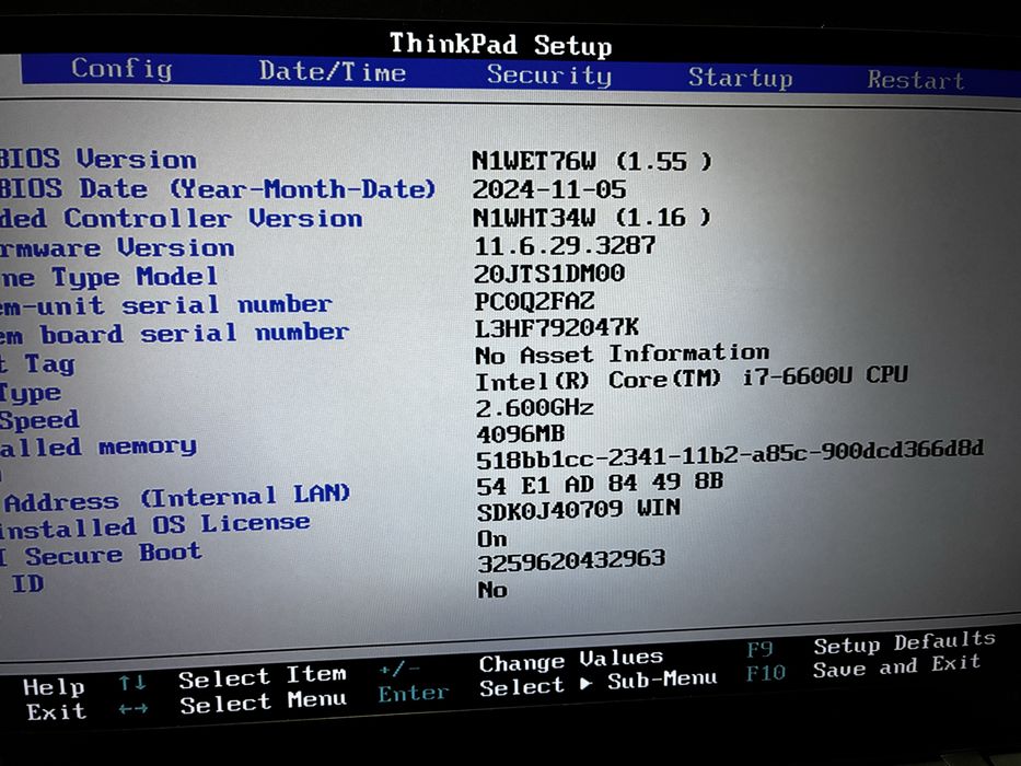 Laptop lenovo thinkpad t470s