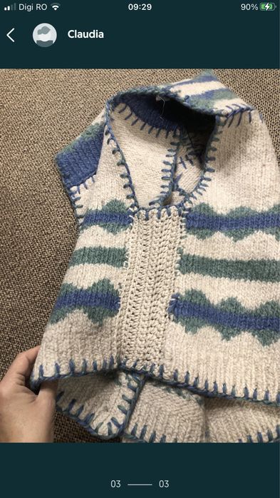 Vesta groasa lana unisex L