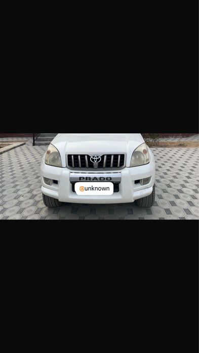 prado 120 передний бампер с губой