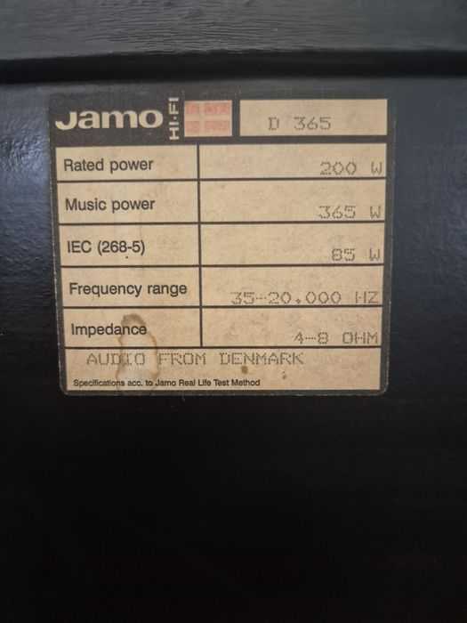 Boxe Jamo D 365 – Putere 365W – Sunet made in Denmark