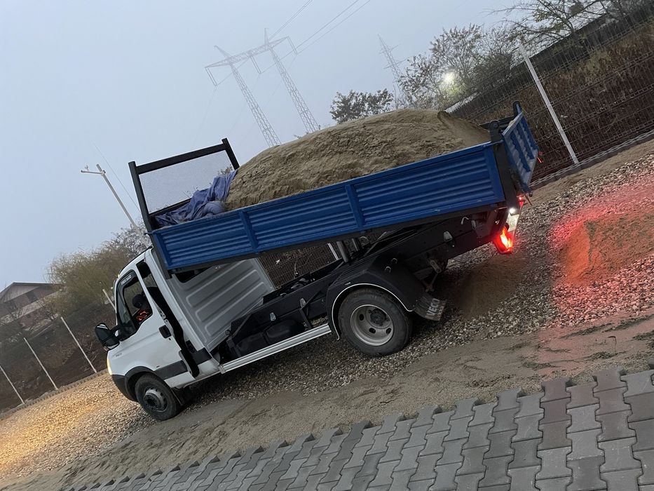 Transport Nisip Balast Pietris Moloz Deseuri 5-6mc