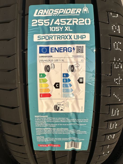 Нови летни гуми LANDSPIDER UHP 255/45R20 105Y XL БОРД 2554520