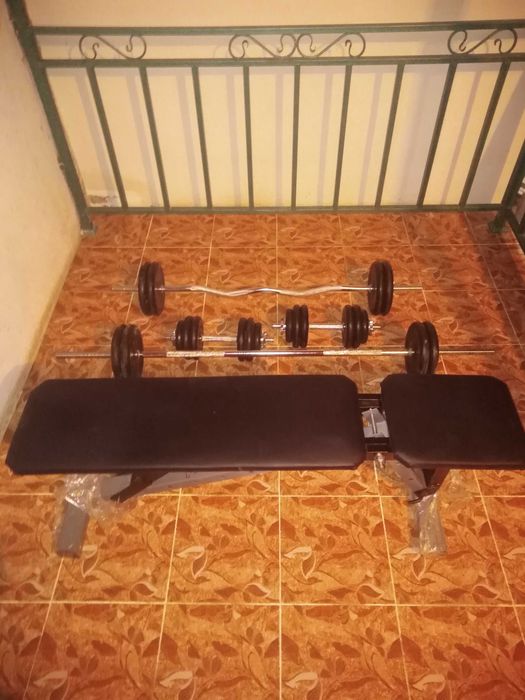 Штанга гантели скамья для жим лёжа