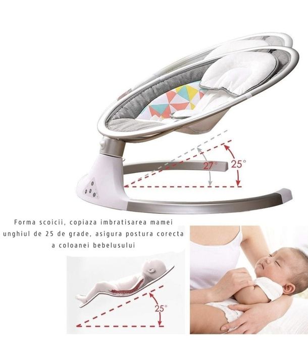 Leagăn electric multifuncțional