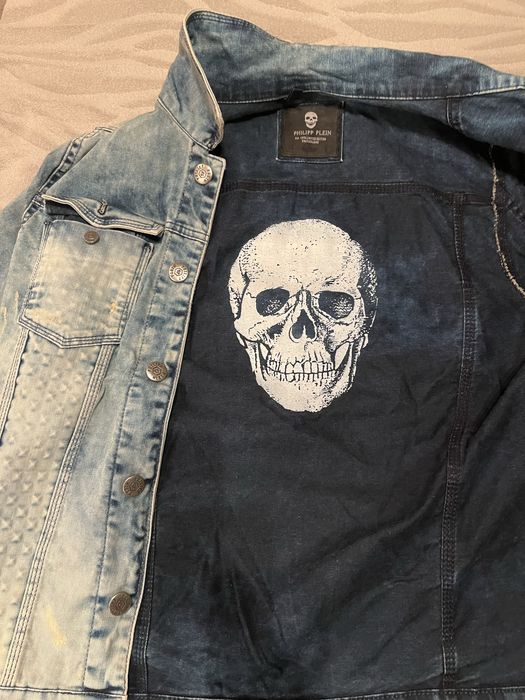 Jachetă de denim philipp plein