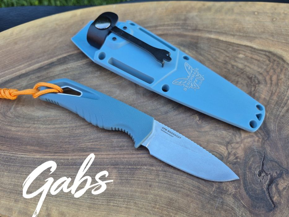 Фиксиран нож Benchmade Water Intersect 18050,Magna Cut,Depth Blue Santoprene
