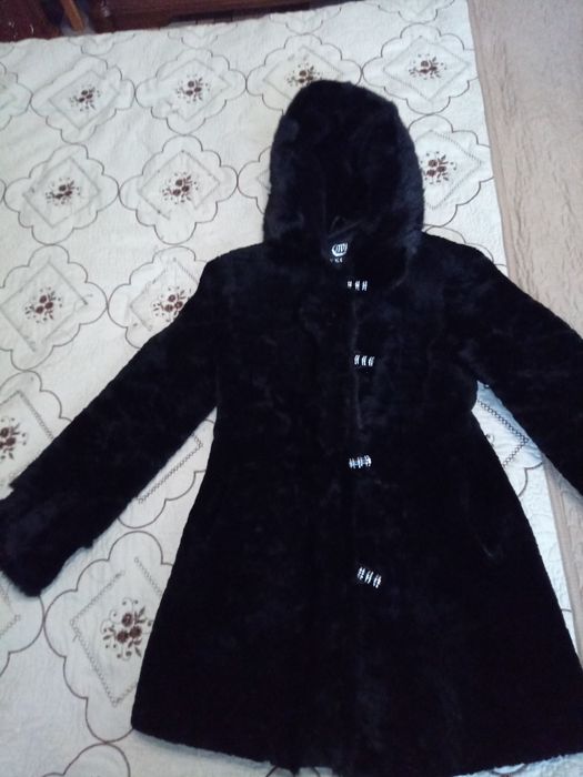 Шуба норка с мутоном