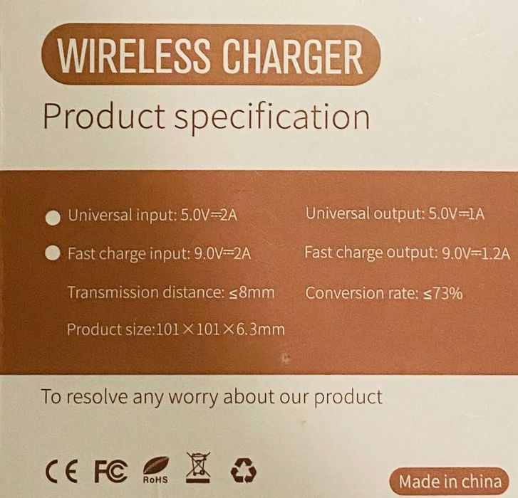 Qi Безжично Ултратънко Зарядно за Телефони Бързо Зареждане PAD