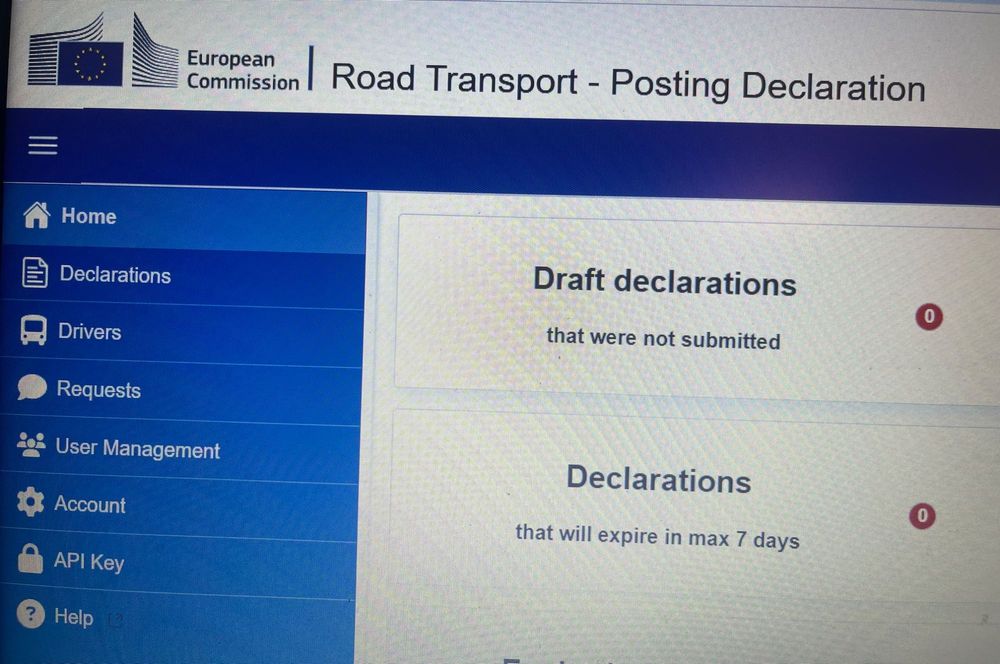 DECLARATIE IMI -Detasarea soferilor in europa !