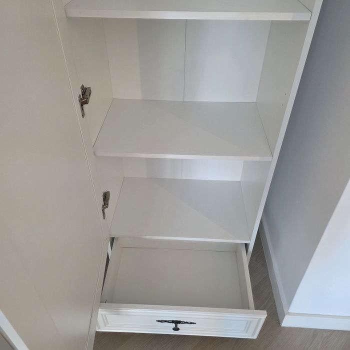 Dulap Idento 1 usa si 1 sertar din MDF alb