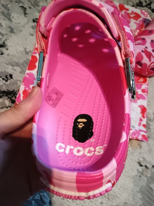 Crocs x Bape x Pink