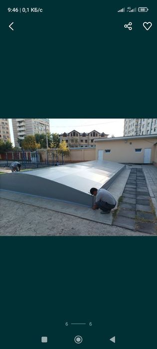 Банер ва баннер установка бассейн епамиз тент