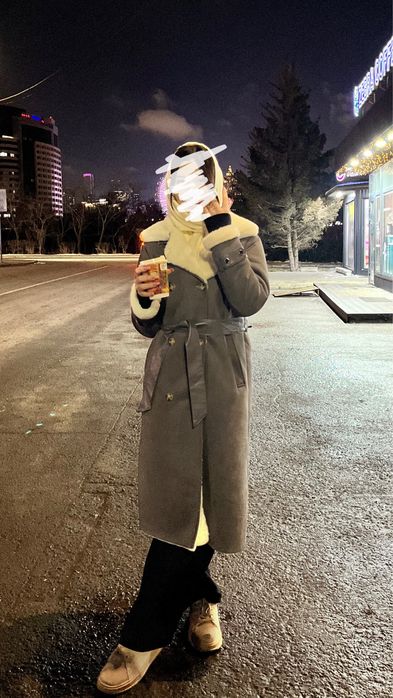 Зимний дубленка