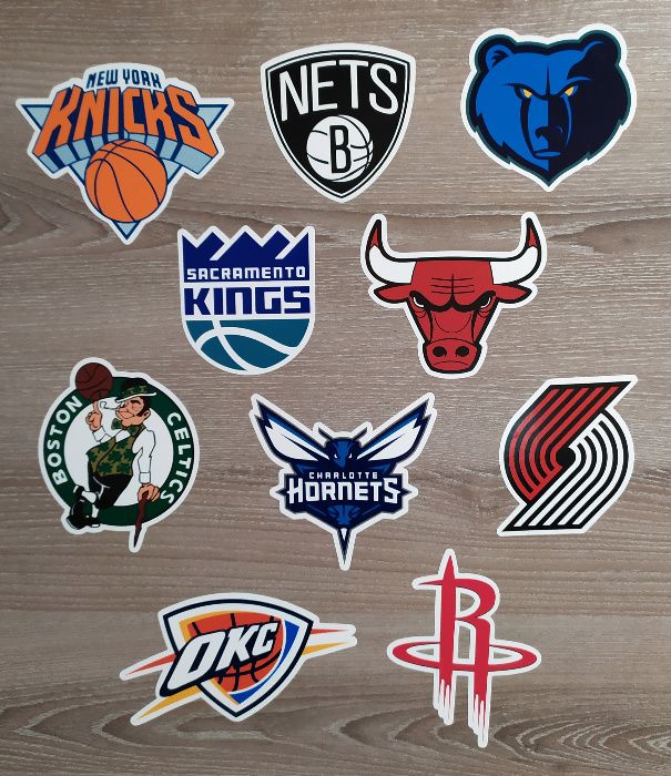Стикери НБА NBA емблеми лога - 30 бр. общо Sticker