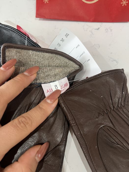 Дамски ръкавици естествена кожа