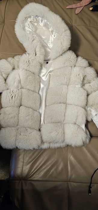 Geaca piele cu blănita