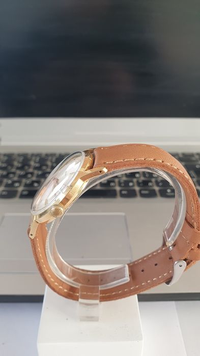 Антикварен швейцарски позлатен мъжки ръчен часовник ETERNA