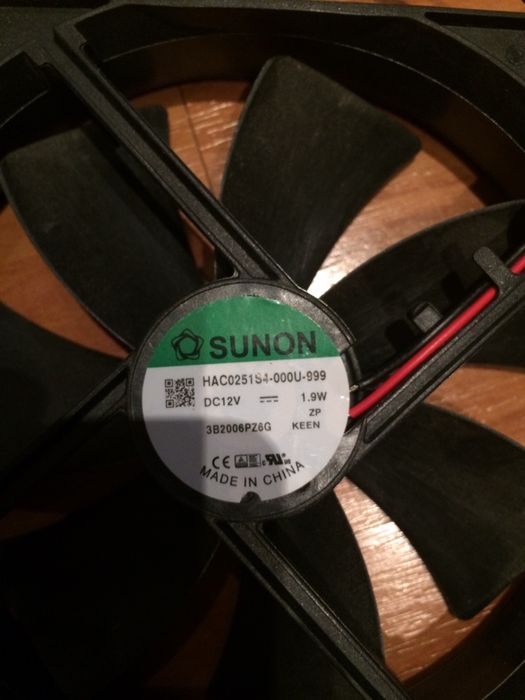 Вентилатори Sunon 120мм 12V