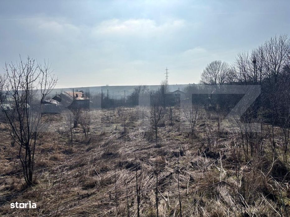 Teren IV 5.358 mp, front 30 ml, toate utilitatile, Teisani – Gherces