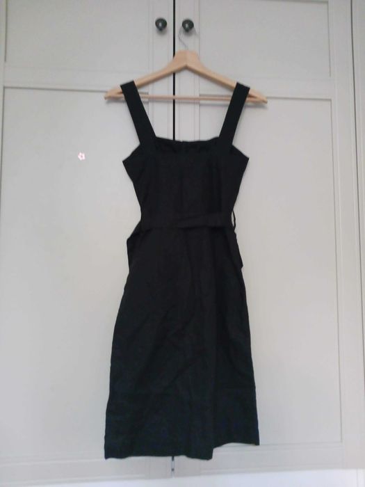 Accessorize Нова ленена рокля 55% лен, размер XS