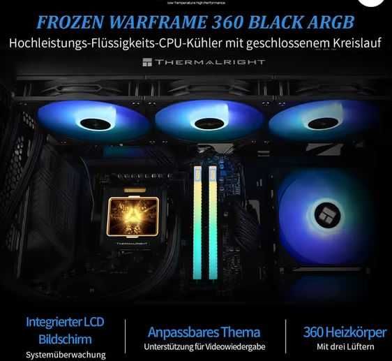 Cooler Lichid Thermalright Warframe 360mm - negru !