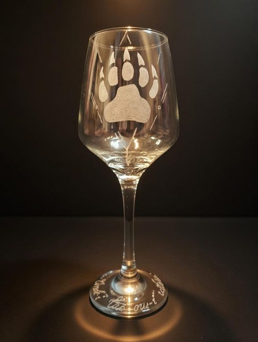 6 Pahare Vin + Cutie Set 100% Handmade - "Suflet Românesc"