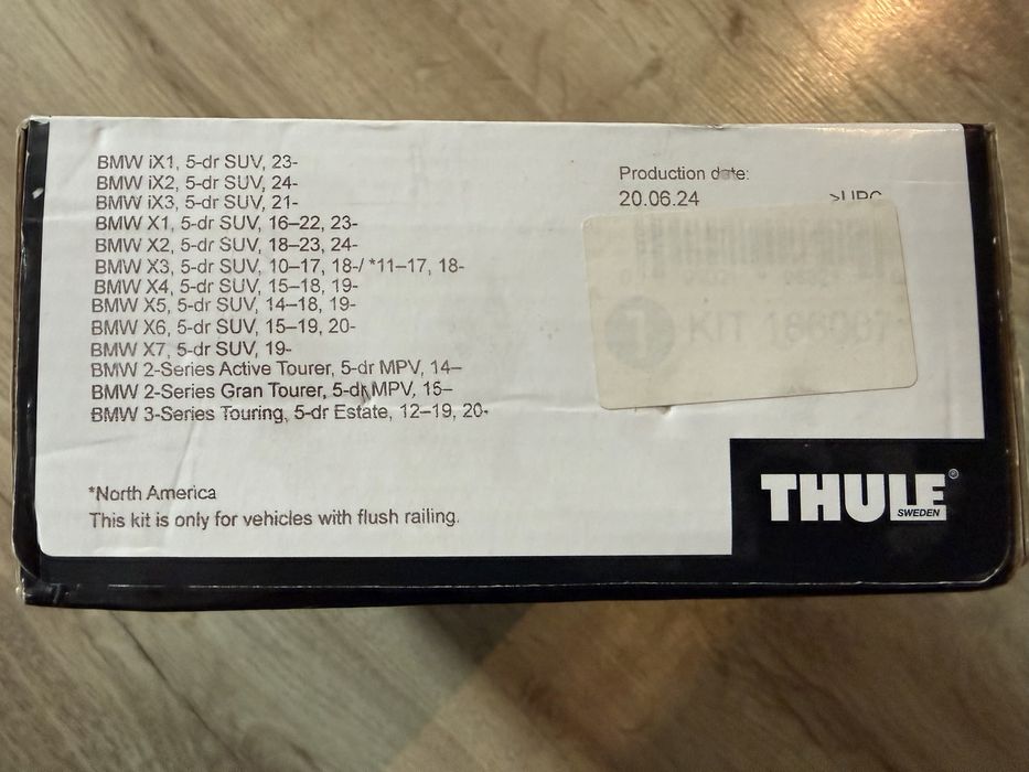 Захвати за напречни греди Thule Edge Flush Rail 720600 и KIT186007