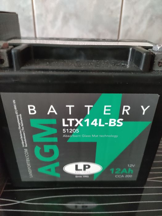 Baterie Nouă Moto Landport 12V 12 Ah 200 Curent Pornire
