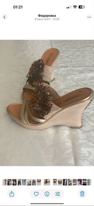 Продам босоножки сабо италия