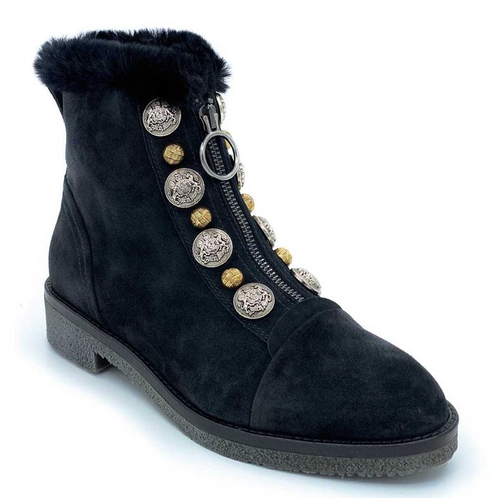 Испанские замшевые утепленные полусапожки 37.5-38 размер