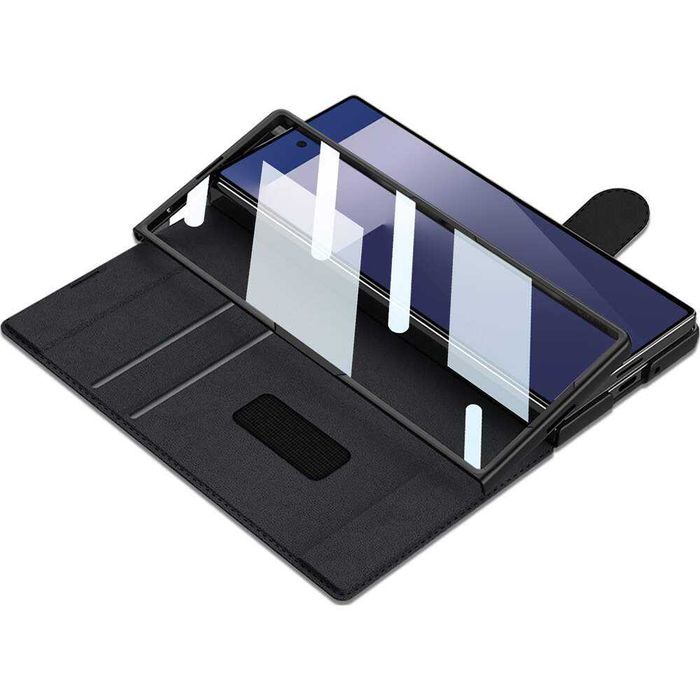 Husa flip carte+Folie SAMSUNG Galaxy Z Fold6 5G/ Z Fold 7 modele difer