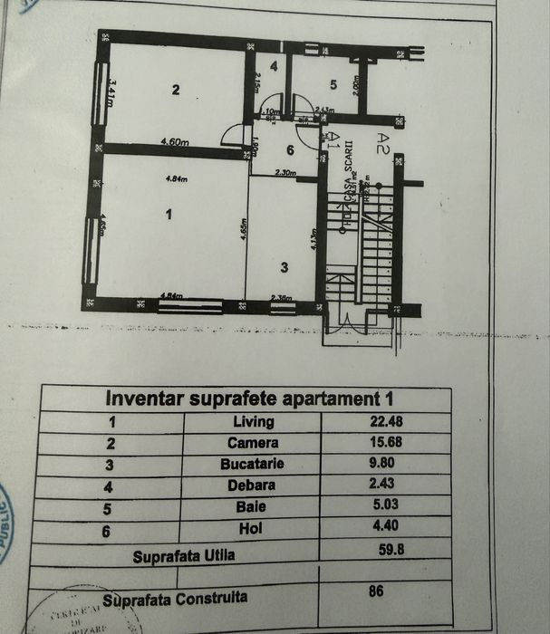 Vând apartament Selimbar