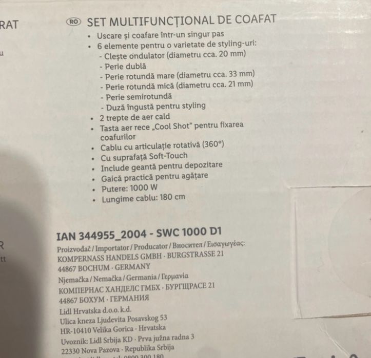 set multifunctional de coafat SilverCrest