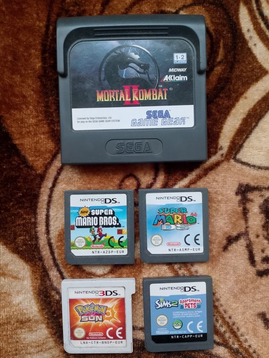 Mortal kombat-Sega game gear/Nintendo ds/Nintendo 3ds лот