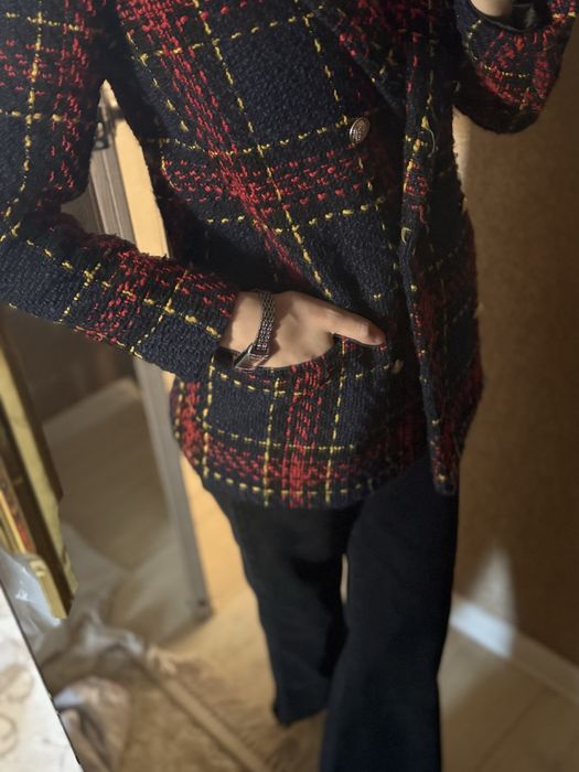 Пиджак теплый твид